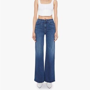 MOTHER Blue Wide Leg Flare Jeans